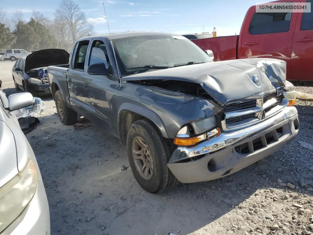 2004 Dodge Dakota Quad Slt VIN: 1D7HL48N54S505341 Lot: 47163835
