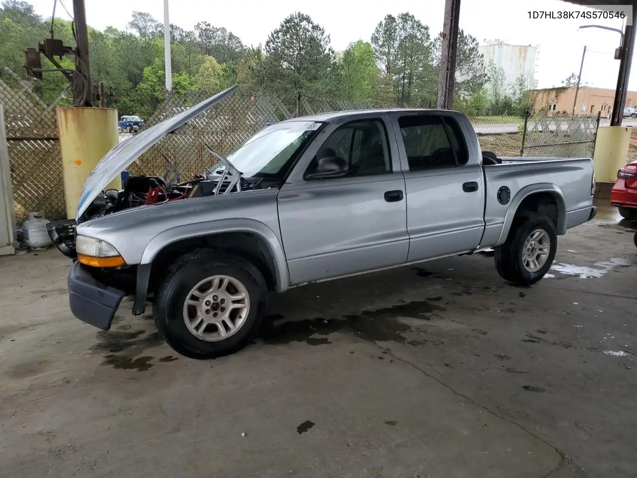 2004 Dodge Dakota Quad Sport VIN: 1D7HL38K74S570546 Lot: 49627955