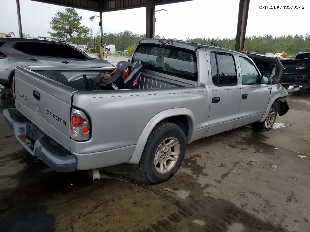 2004 Dodge Dakota Quad Sport VIN: 1D7HL38K74S570546 Lot: 49627955
