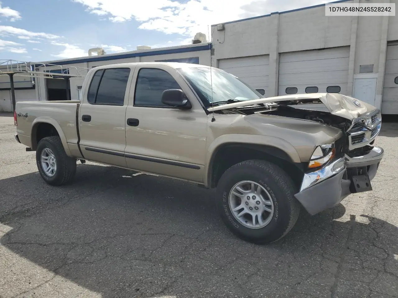 2004 Dodge Dakota Quad Slt VIN: 1D7HG48N24S528242 Lot: 52423025