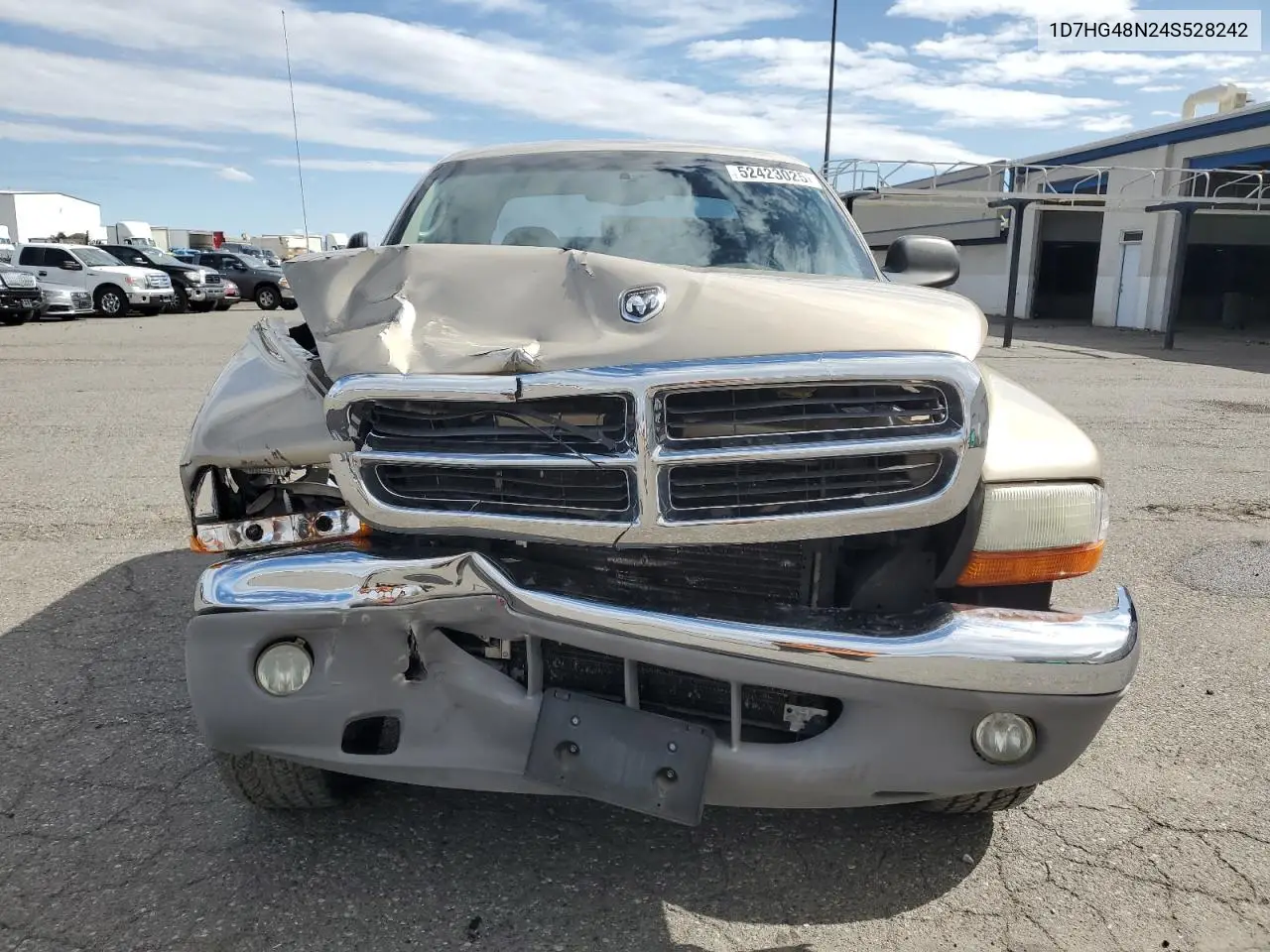 2004 Dodge Dakota Quad Slt VIN: 1D7HG48N24S528242 Lot: 52423025