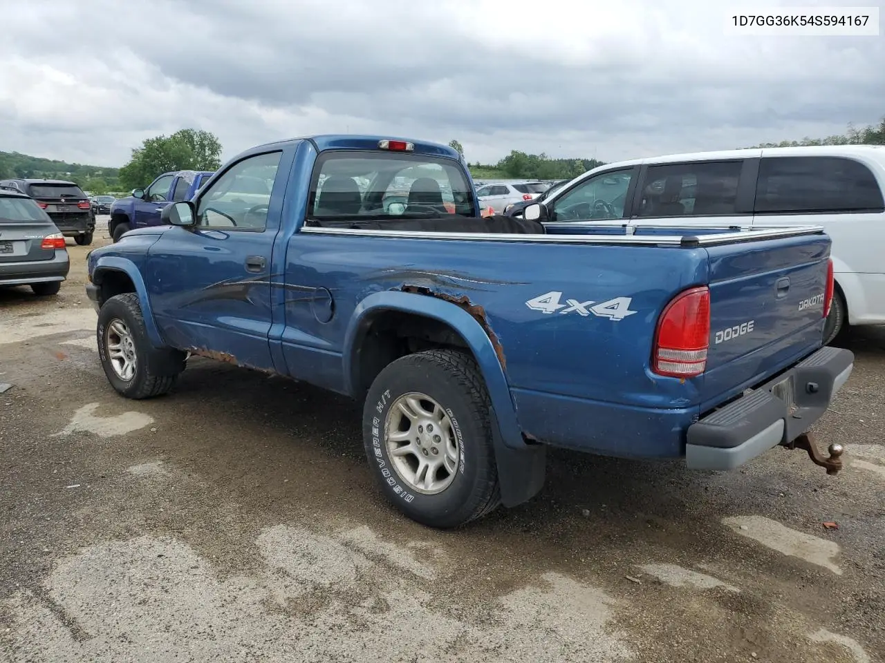 2004 Dodge Dakota Sport VIN: 1D7GG36K54S594167 Lot: 58410005