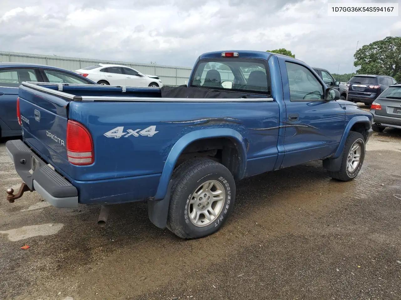 2004 Dodge Dakota Sport VIN: 1D7GG36K54S594167 Lot: 58410005
