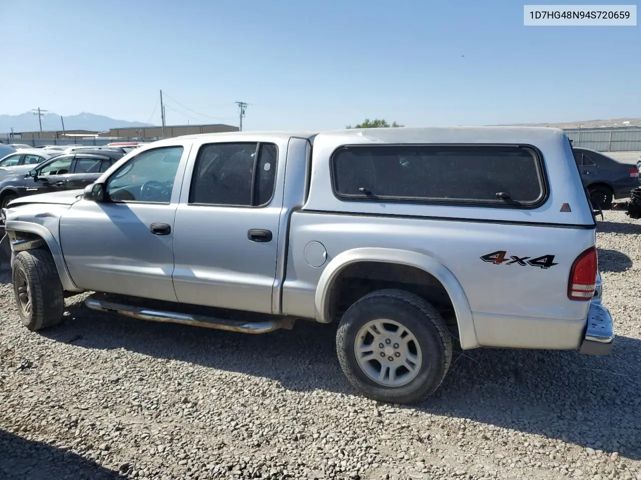 2004 Dodge Dakota Quad Slt VIN: 1D7HG48N94S720659 Lot: 62123465