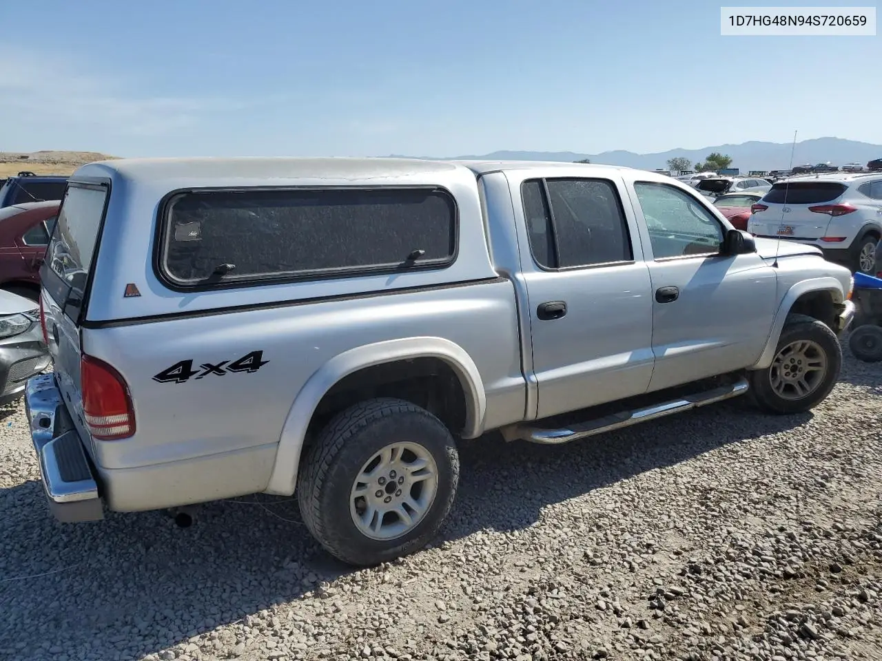 2004 Dodge Dakota Quad Slt VIN: 1D7HG48N94S720659 Lot: 62123465