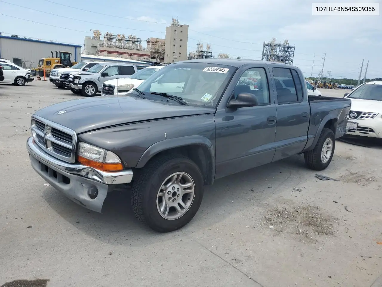 2004 Dodge Dakota Quad Slt VIN: 1D7HL48N54S509356 Lot: 62304945