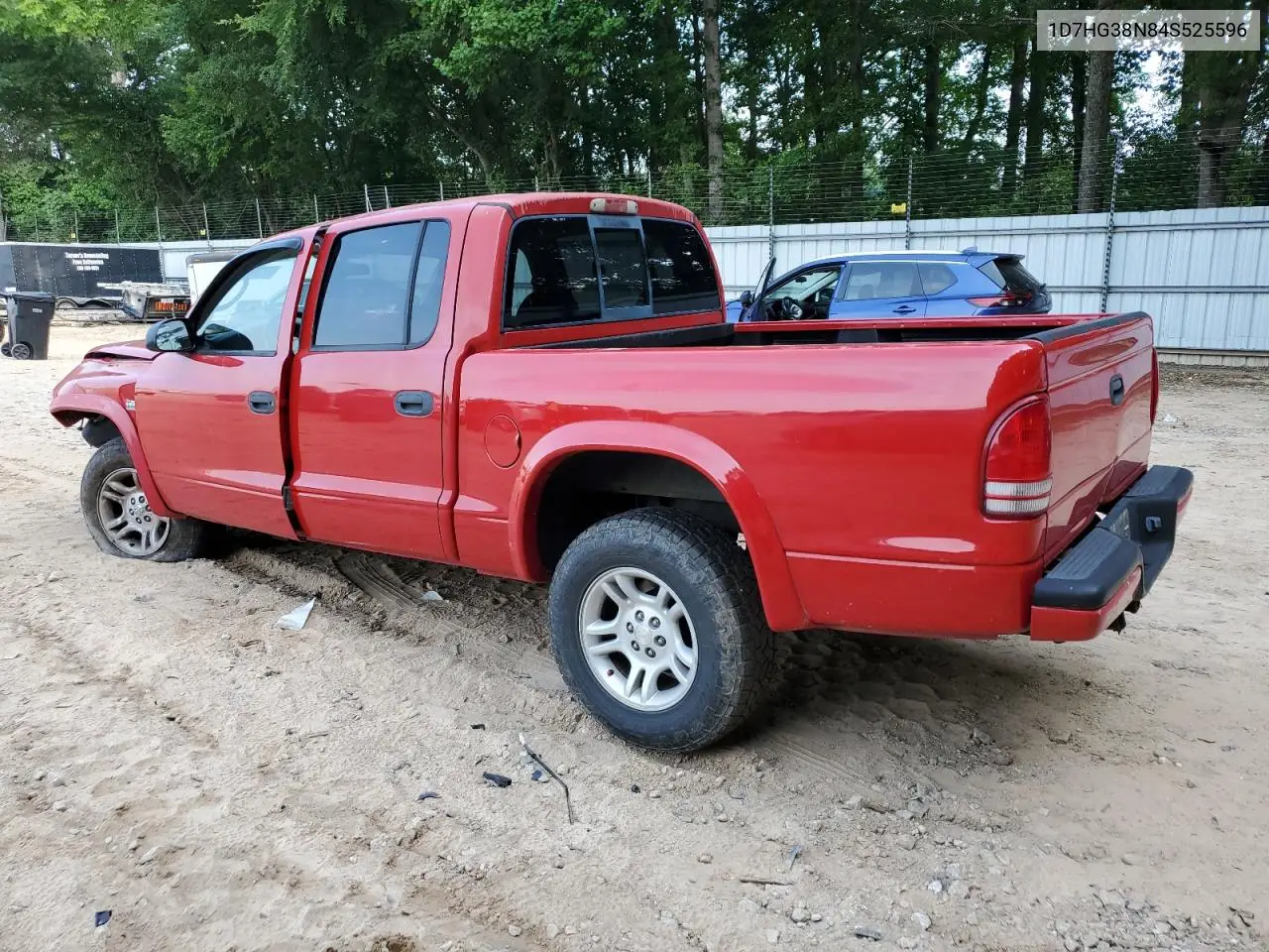 2004 Dodge Dakota Quad Sport VIN: 1D7HG38N84S525596 Lot: 62364605