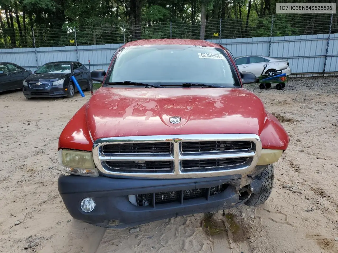 2004 Dodge Dakota Quad Sport VIN: 1D7HG38N84S525596 Lot: 62364605