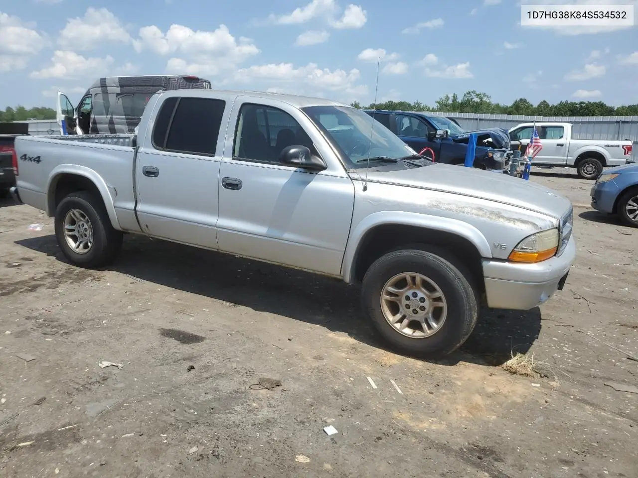 2004 Dodge Dakota Quad Sport VIN: 1D7HG38K84S534532 Lot: 62457995