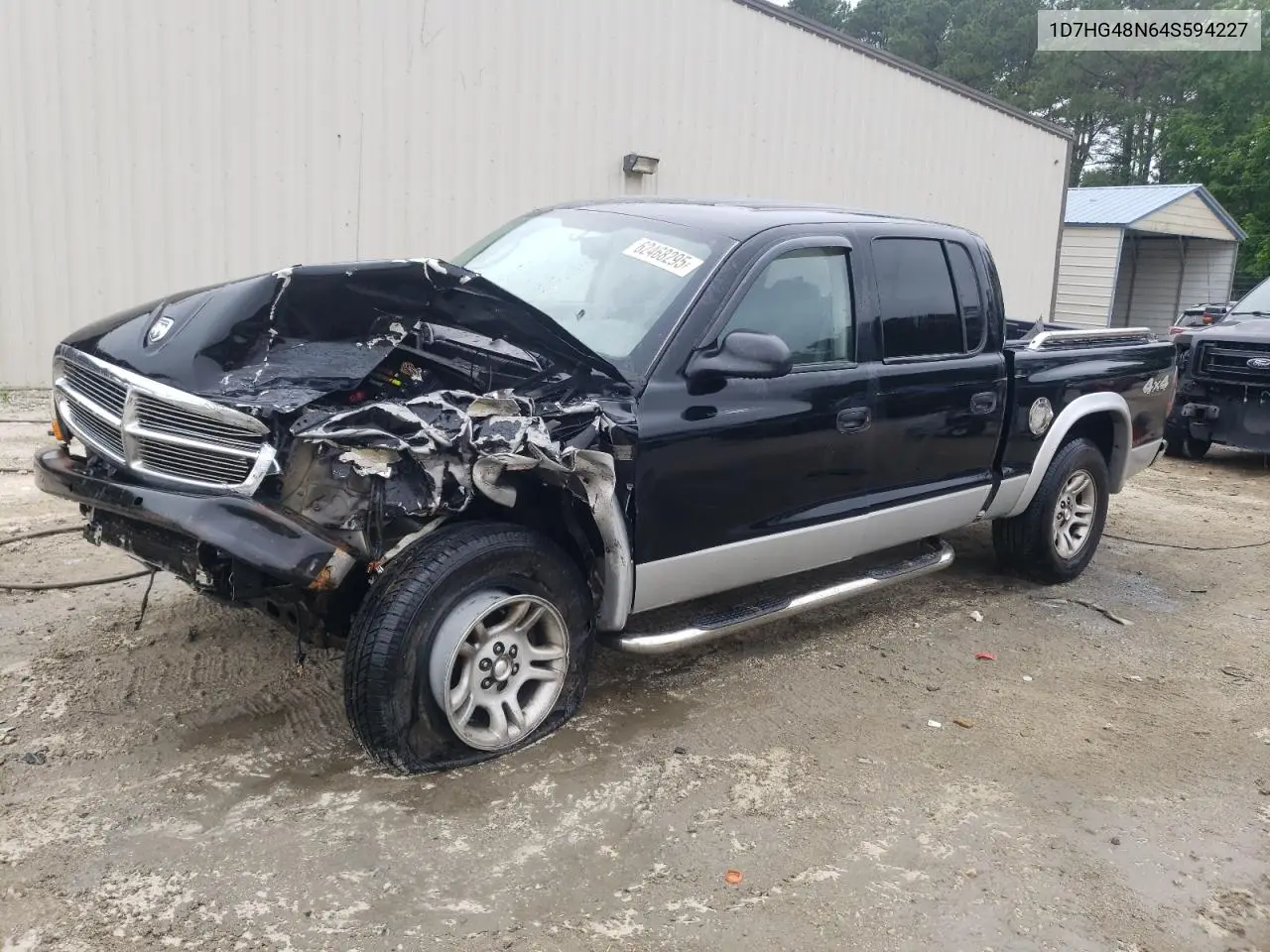 2004 Dodge Dakota Quad Slt VIN: 1D7HG48N64S594227 Lot: 62468295