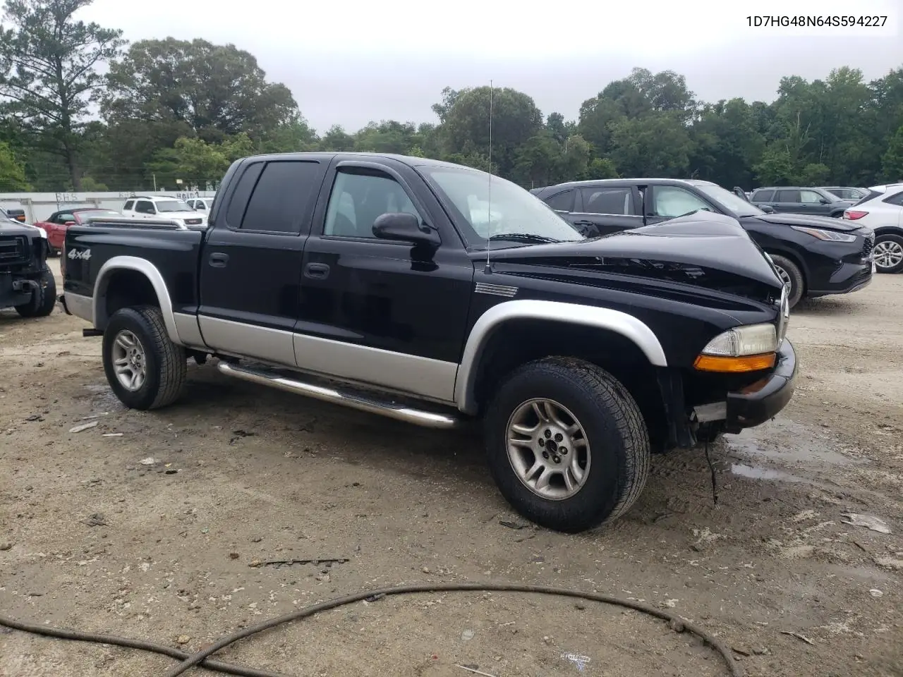 2004 Dodge Dakota Quad Slt VIN: 1D7HG48N64S594227 Lot: 62468295