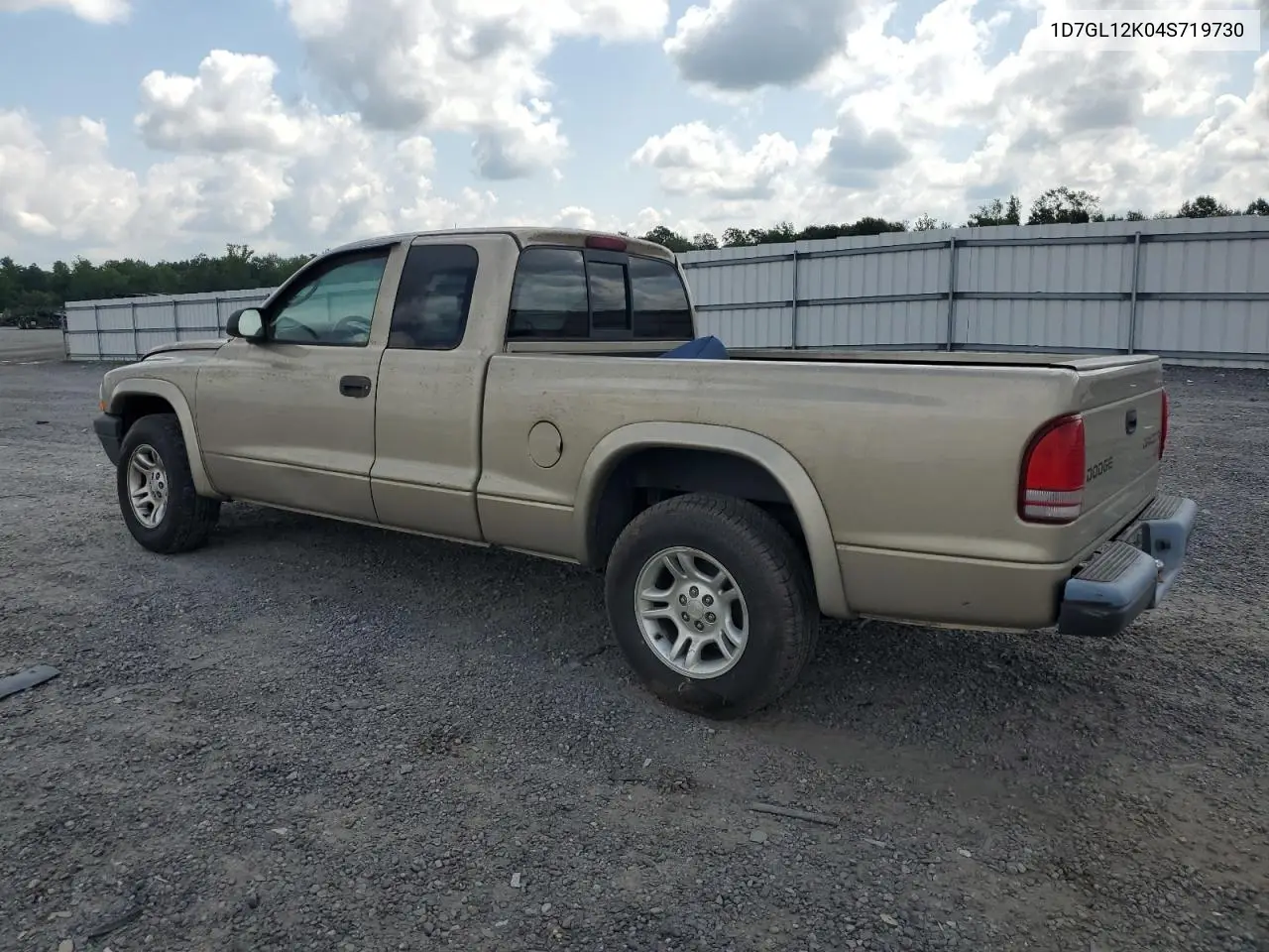 2004 Dodge Dakota Sxt VIN: 1D7GL12K04S719730 Lot: 64060545