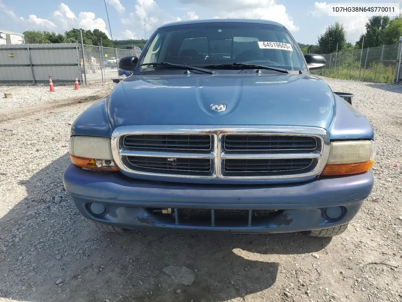 2004 Dodge Dakota Quad Sport VIN: 1D7HG38N64S770011 Lot: 64519605