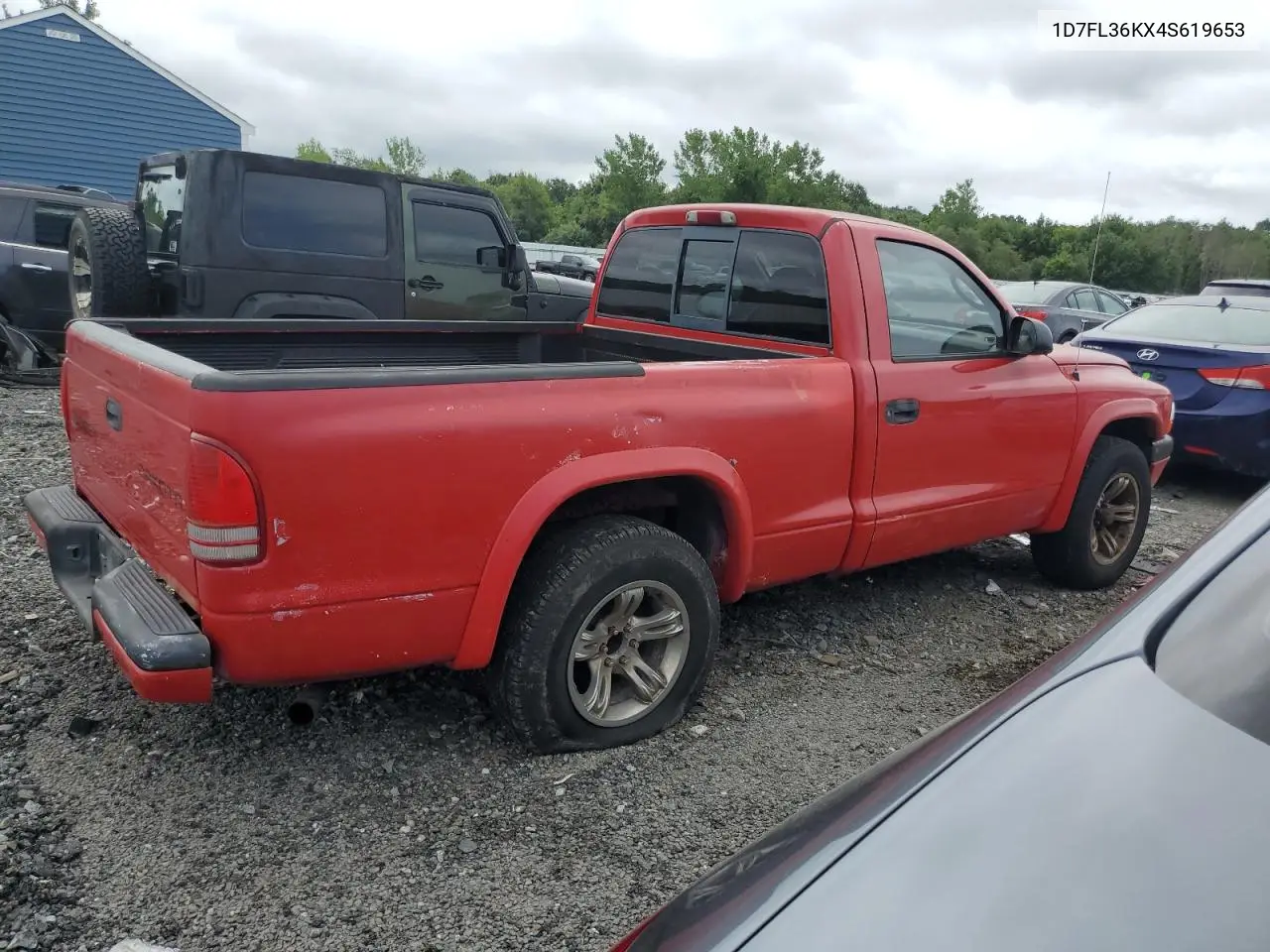 2004 Dodge Dakota Sport VIN: 1D7FL36KX4S619653 Lot: 64884145