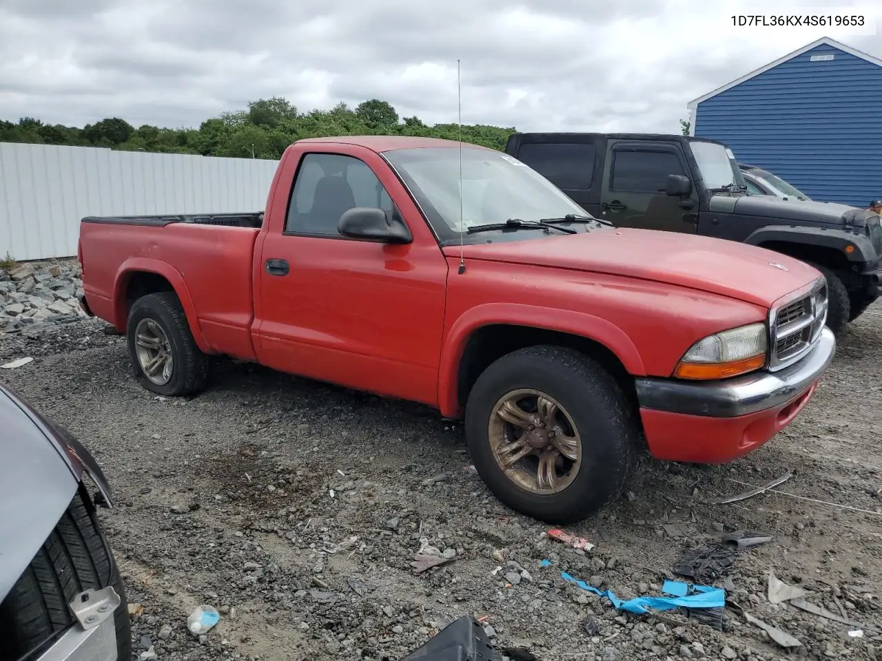 2004 Dodge Dakota Sport VIN: 1D7FL36KX4S619653 Lot: 64884145