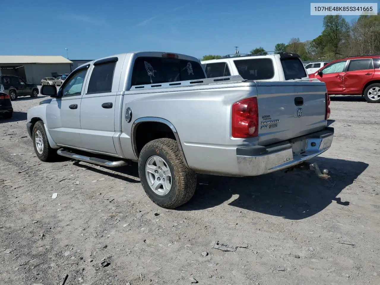 2005 Dodge Dakota Quad Slt VIN: 1D7HE48K85S341665 Lot: 51964905