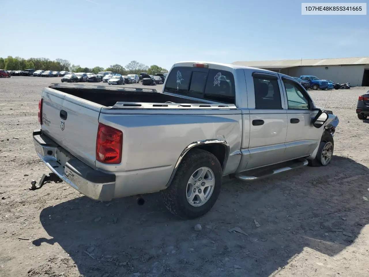 2005 Dodge Dakota Quad Slt VIN: 1D7HE48K85S341665 Lot: 51964905