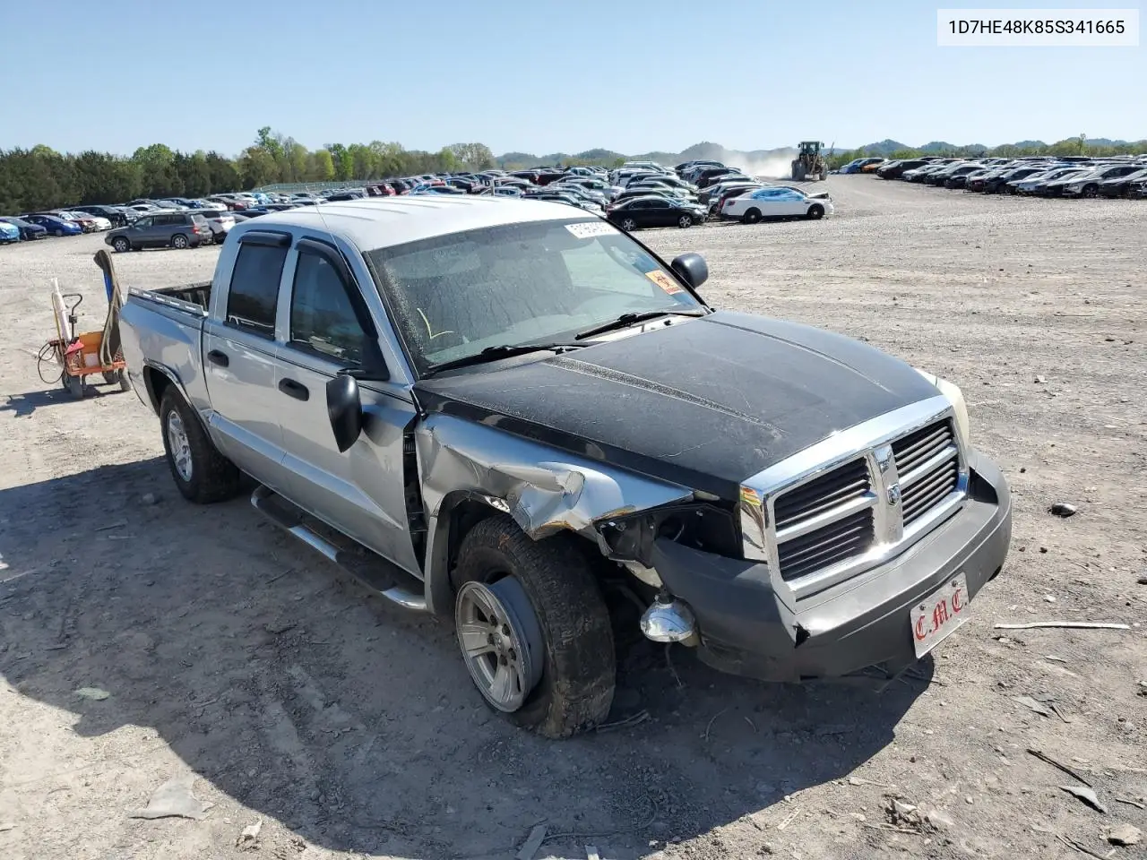 2005 Dodge Dakota Quad Slt VIN: 1D7HE48K85S341665 Lot: 51964905