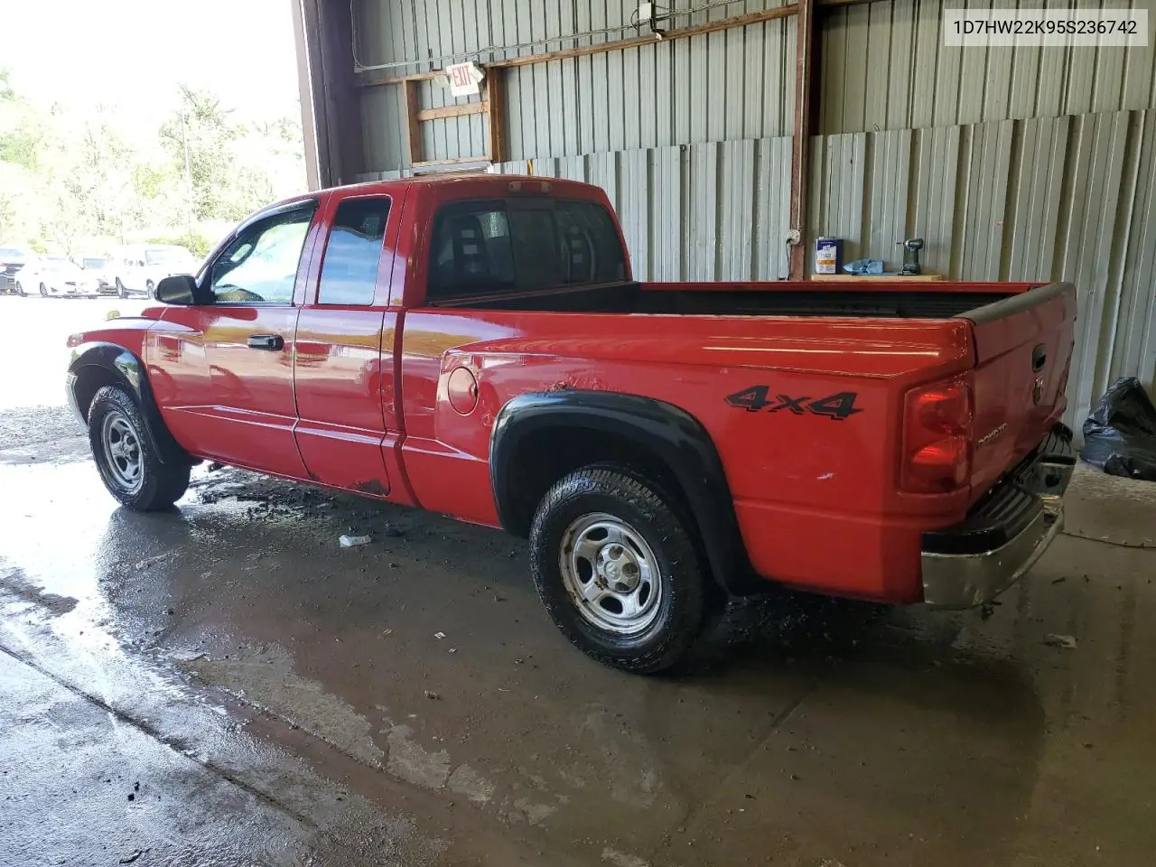2005 Dodge Dakota St VIN: 1D7HW22K95S236742 Lot: 54056535