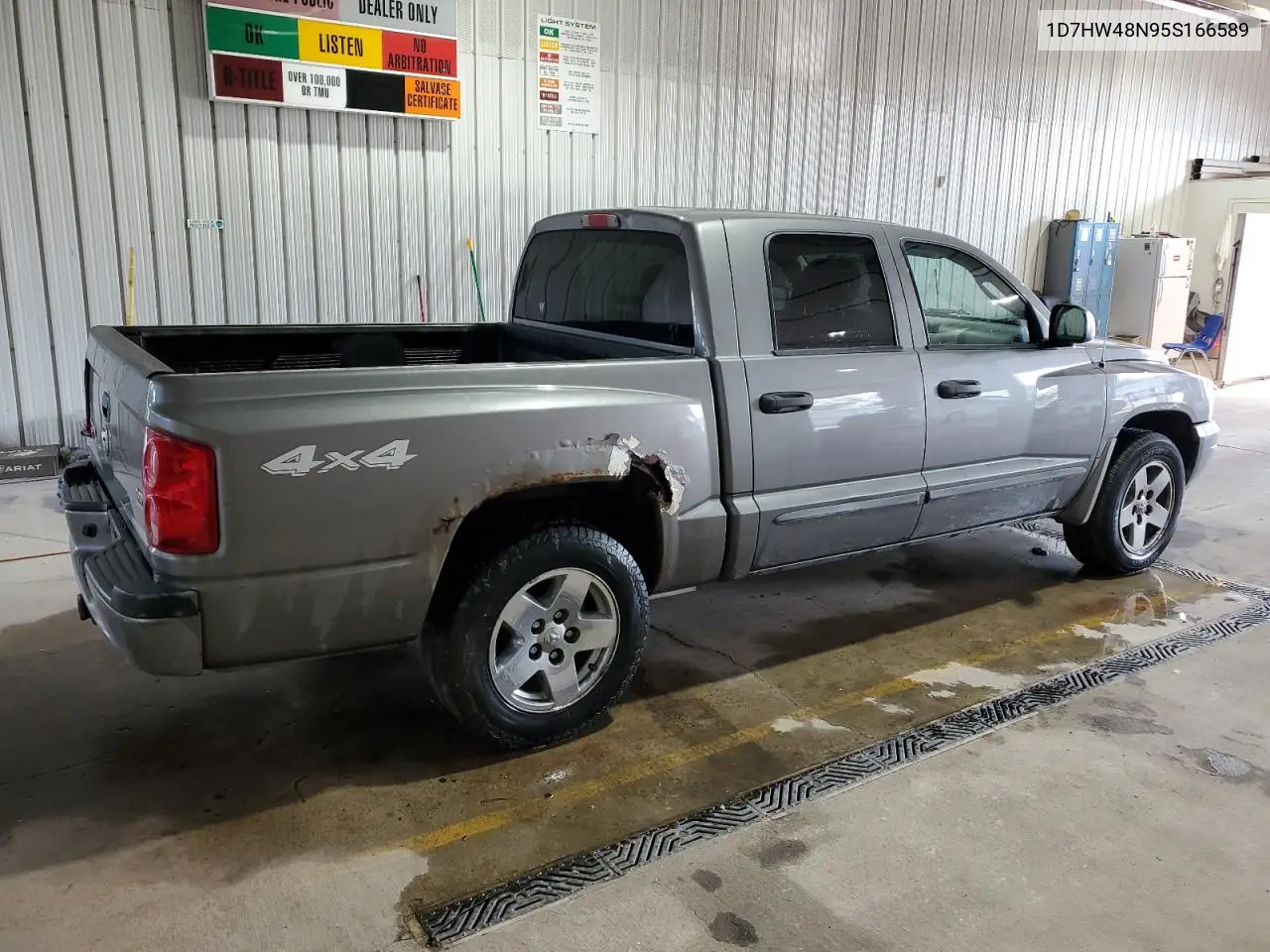 2005 Dodge Dakota Quad Slt VIN: 1D7HW48N95S166589 Lot: 54868565