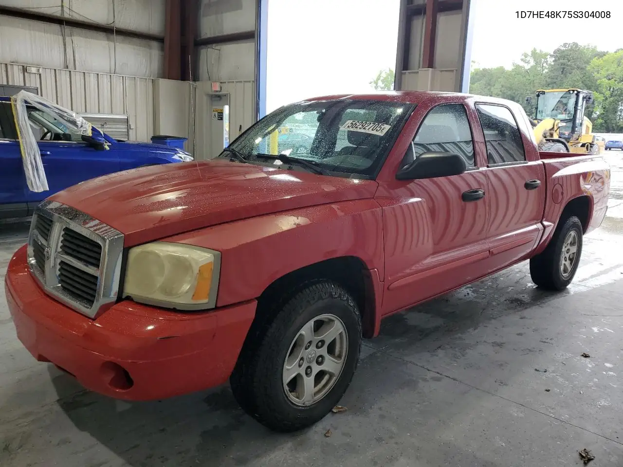 2005 Dodge Dakota Quad Slt VIN: 1D7HE48K75S304008 Lot: 56292705
