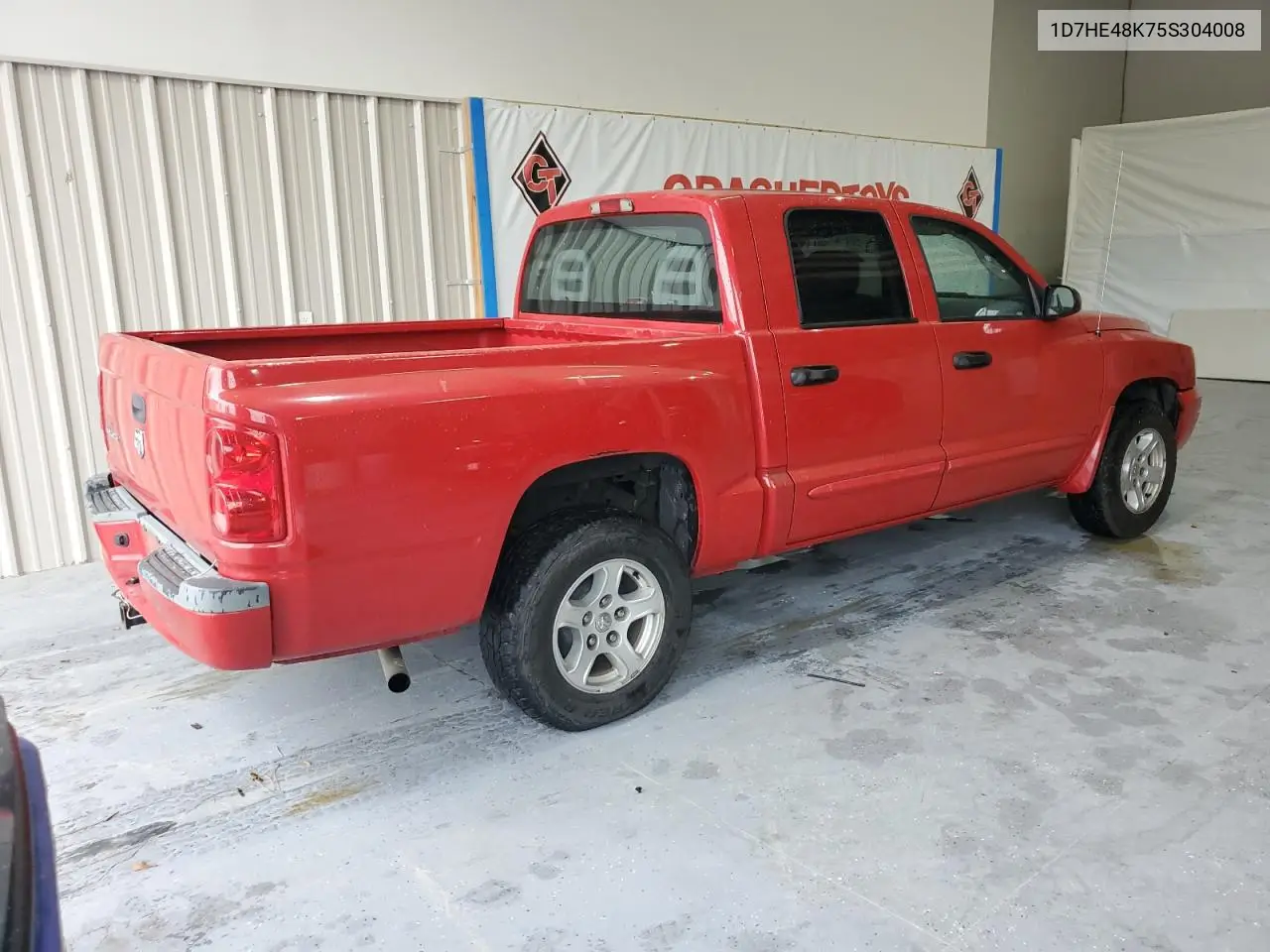 2005 Dodge Dakota Quad Slt VIN: 1D7HE48K75S304008 Lot: 56292705