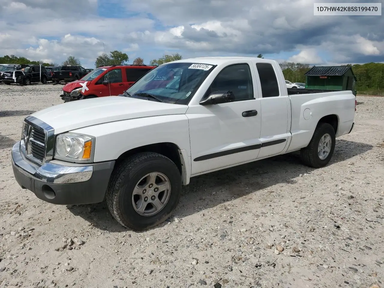 2005 Dodge Dakota Slt VIN: 1D7HW42K85S199470 Lot: 56304125