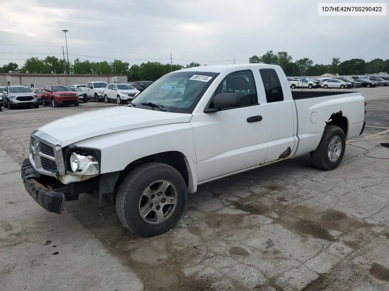 2005 Dodge Dakota Slt VIN: 1D7HE42N75S290422 Lot: 59613155