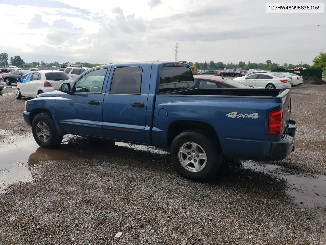 2005 Dodge Dakota Quad Slt VIN: 1D7HW48N95S350169 Lot: 61949065