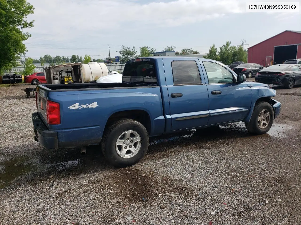2005 Dodge Dakota Quad Slt VIN: 1D7HW48N95S350169 Lot: 61949065