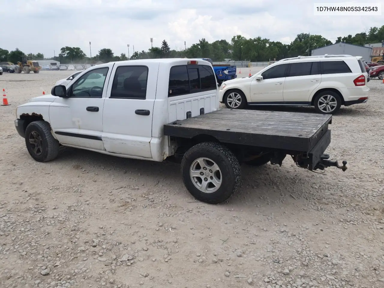 2005 Dodge Dakota Quad Slt VIN: 1D7HW48N05S342543 Lot: 62551885