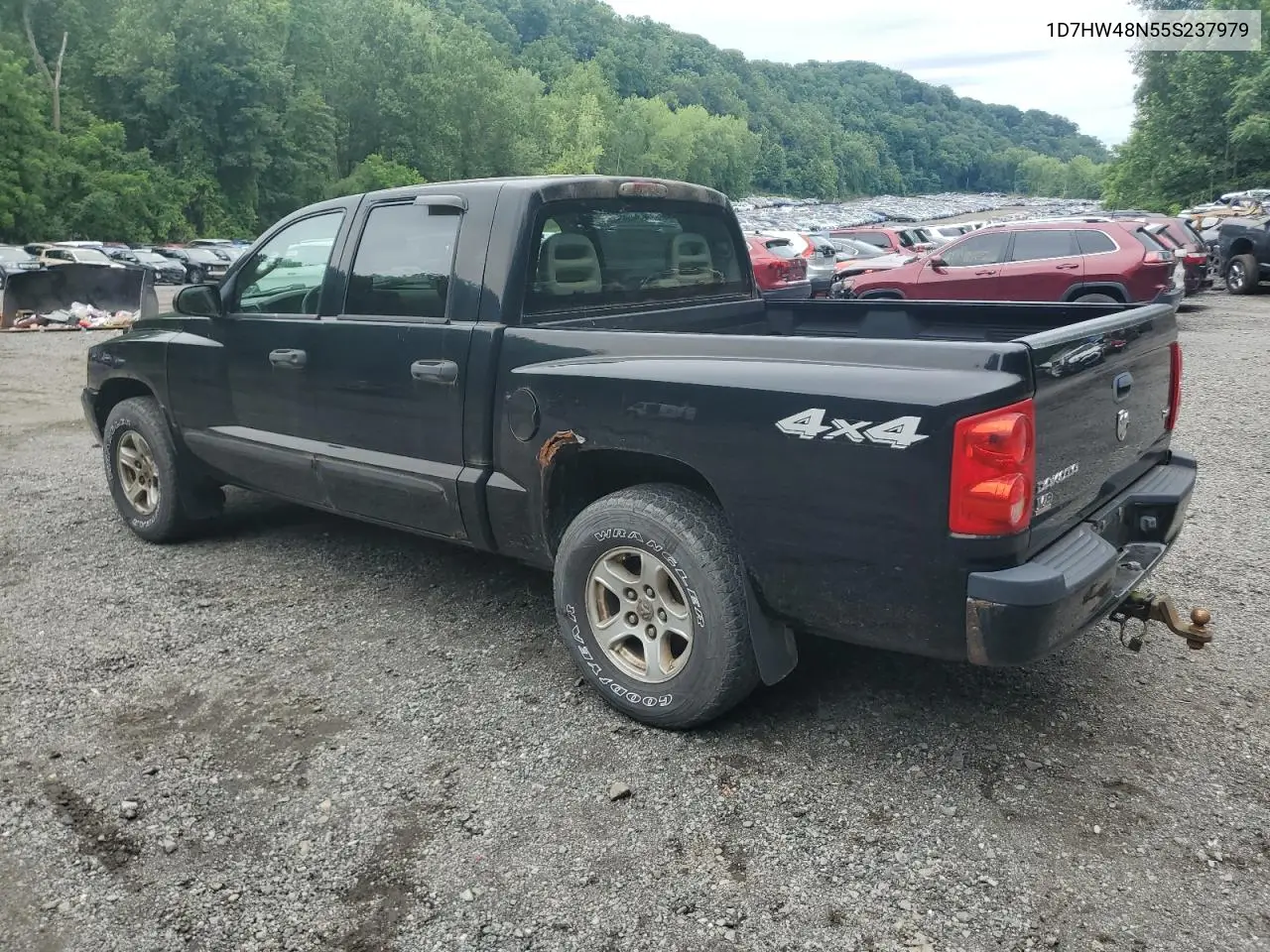 2005 Dodge Dakota Quad Slt VIN: 1D7HW48N55S237979 Lot: 62791915
