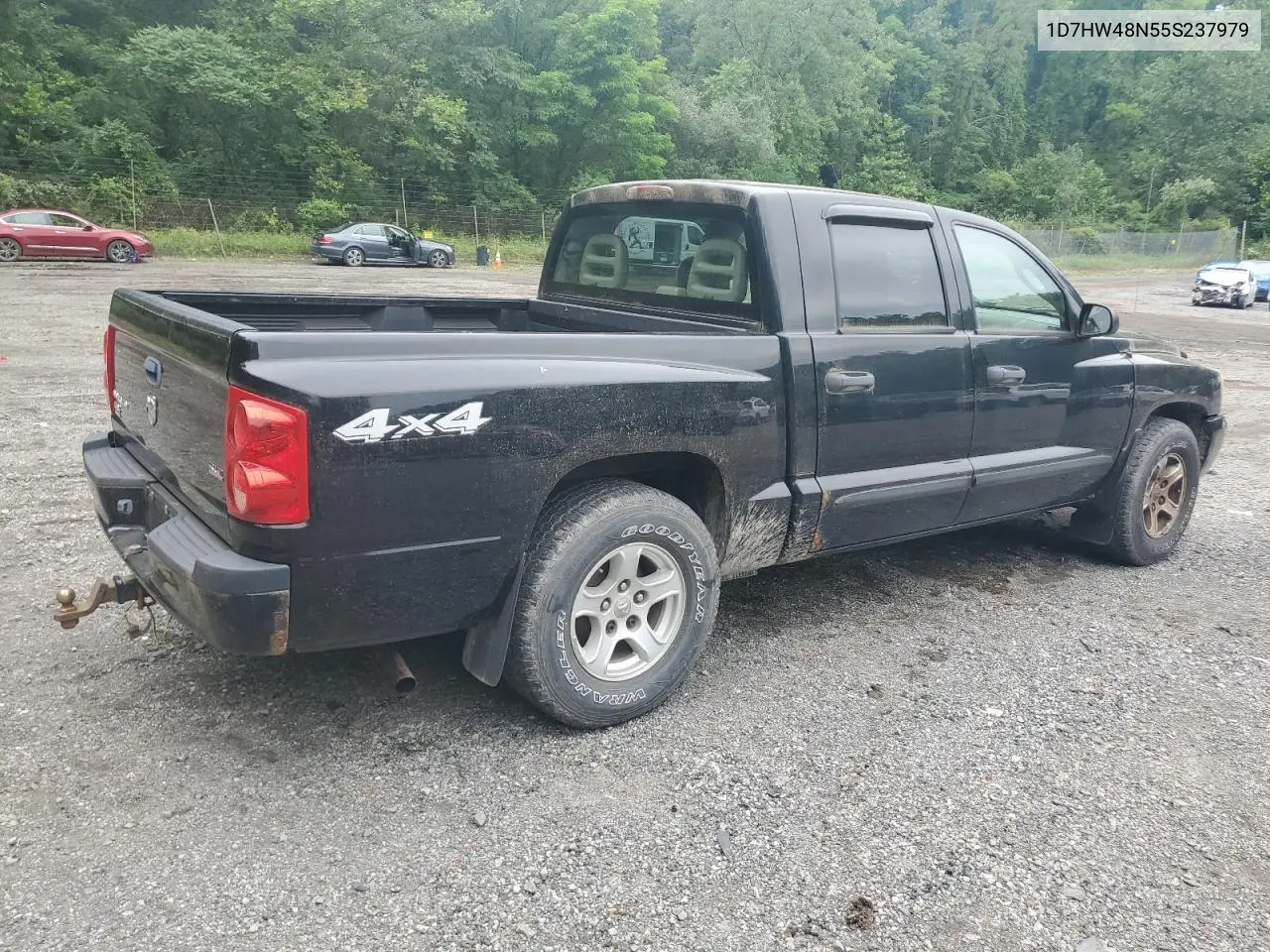 2005 Dodge Dakota Quad Slt VIN: 1D7HW48N55S237979 Lot: 62791915