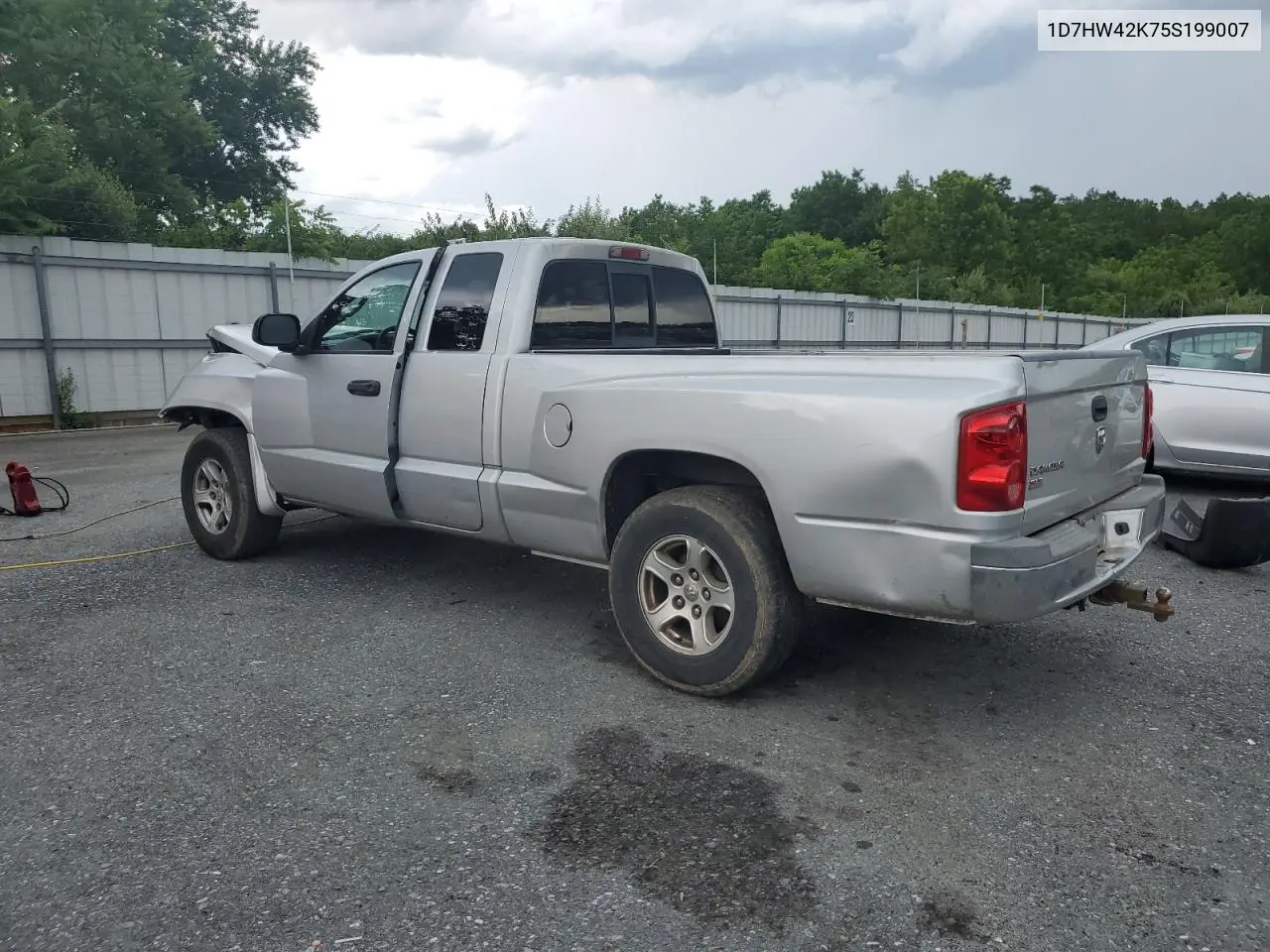 2005 Dodge Dakota Slt VIN: 1D7HW42K75S199007 Lot: 62878585
