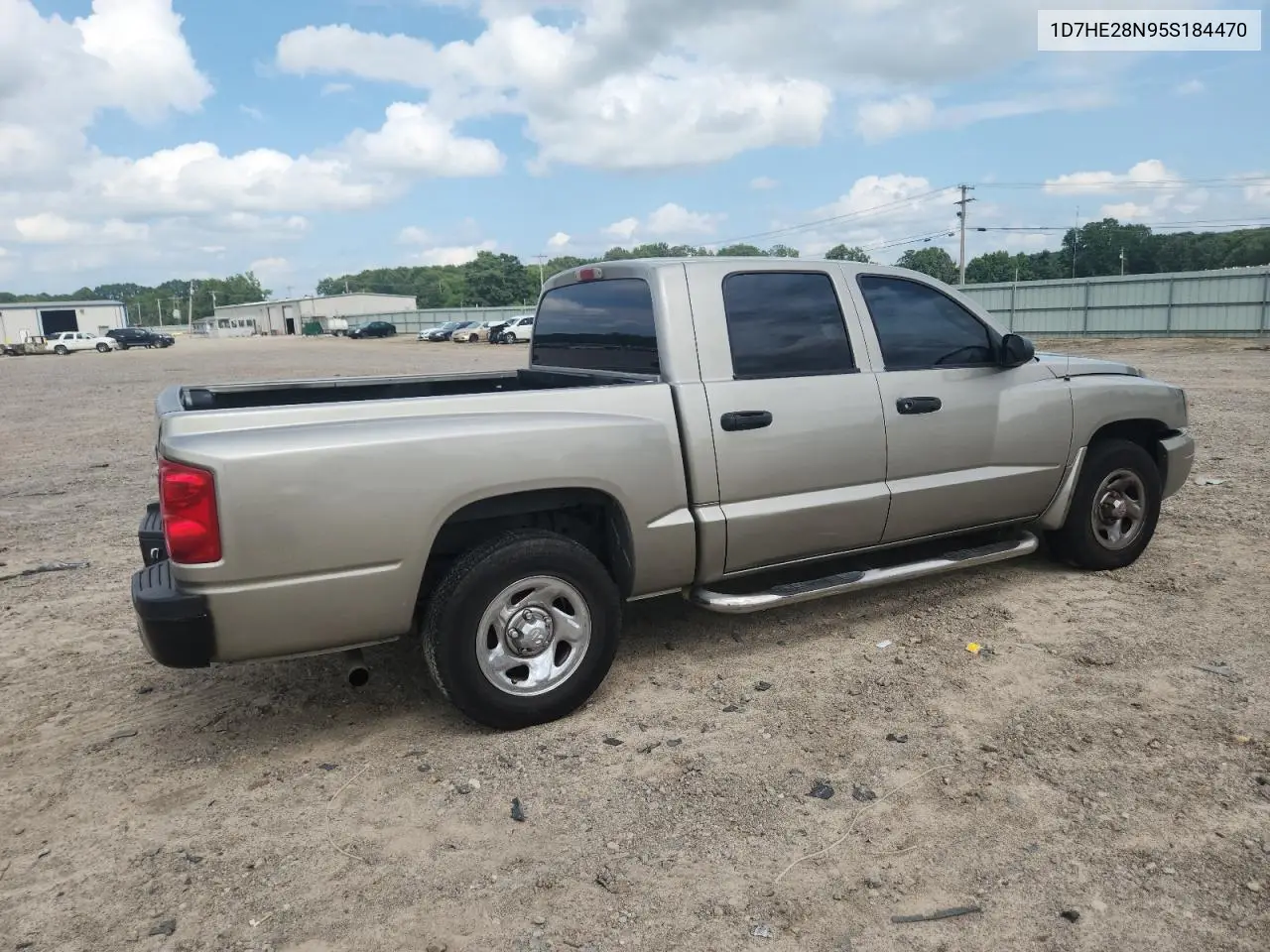 2005 Dodge Dakota Quad VIN: 1D7HE28N95S184470 Lot: 64811095