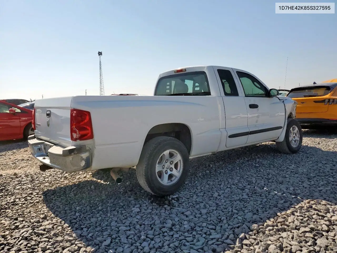 2005 Dodge Dakota Slt VIN: 1D7HE42K85S327595 Lot: 64880935