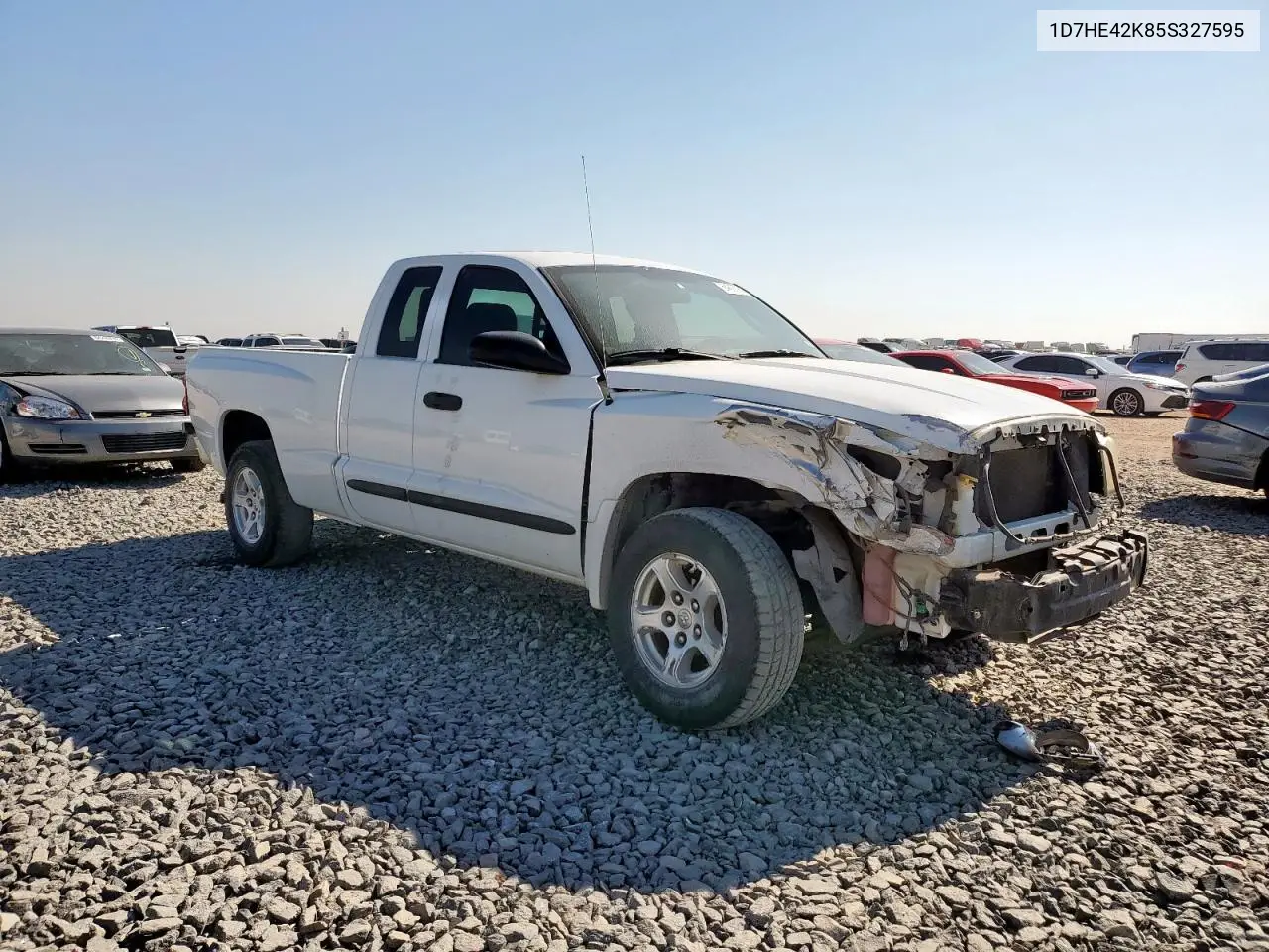 2005 Dodge Dakota Slt VIN: 1D7HE42K85S327595 Lot: 64880935