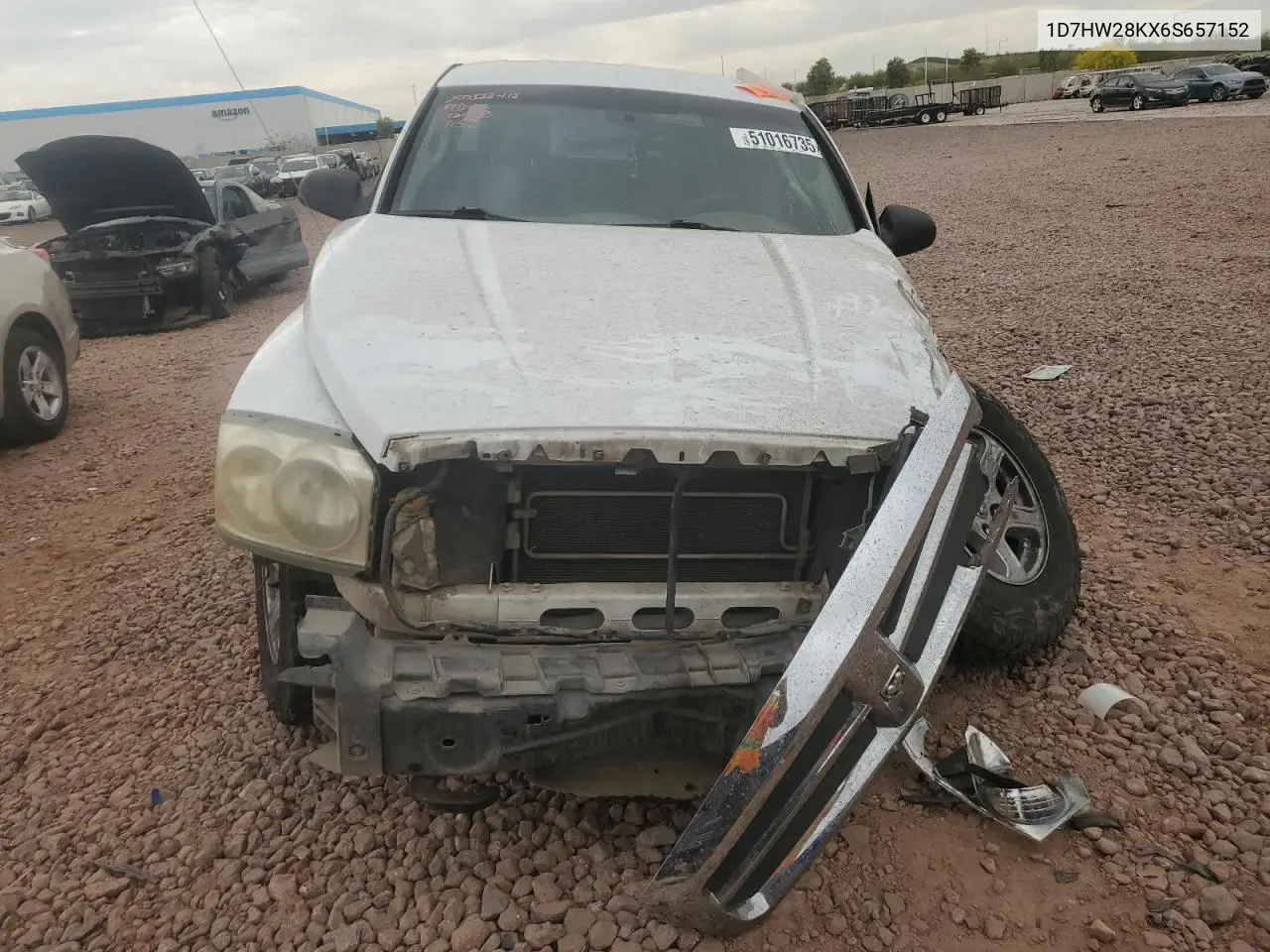 2006 Dodge Dakota Quad VIN: 1D7HW28KX6S657152 Lot: 51016735