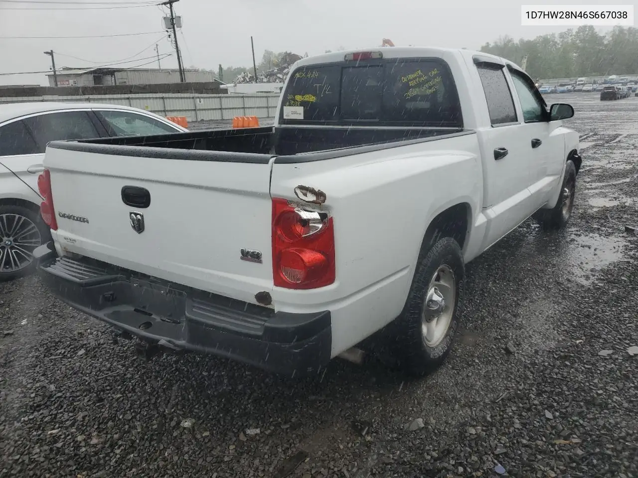 2006 Dodge Dakota Quad VIN: 1D7HW28N46S667038 Lot: 55207945