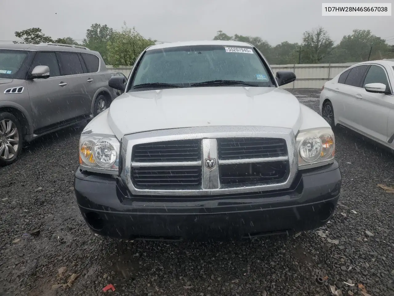 2006 Dodge Dakota Quad VIN: 1D7HW28N46S667038 Lot: 55207945