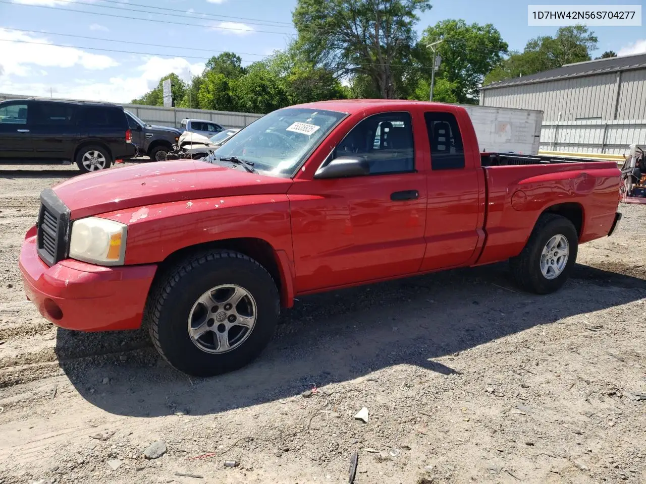 2006 Dodge Dakota Slt VIN: 1D7HW42N56S704277 Lot: 55335835