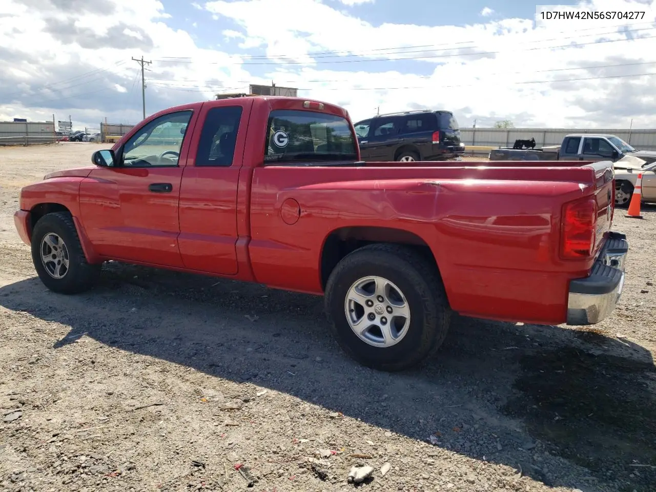 2006 Dodge Dakota Slt VIN: 1D7HW42N56S704277 Lot: 55335835