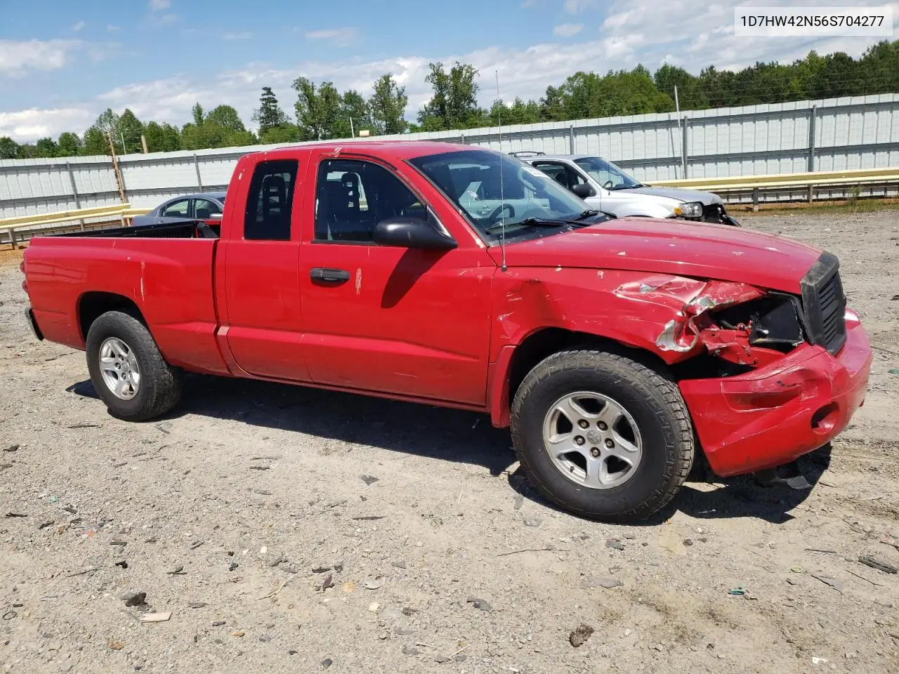 2006 Dodge Dakota Slt VIN: 1D7HW42N56S704277 Lot: 55335835