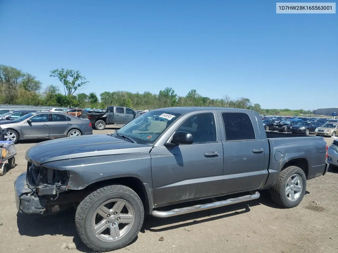 2006 Dodge Dakota Quad VIN: 1D7HW28K16S563001 Lot: 55455345
