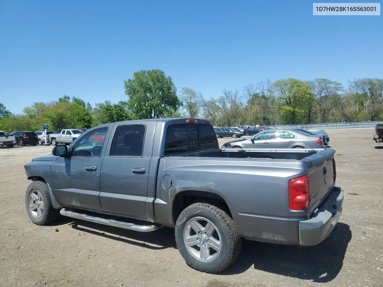2006 Dodge Dakota Quad VIN: 1D7HW28K16S563001 Lot: 55455345