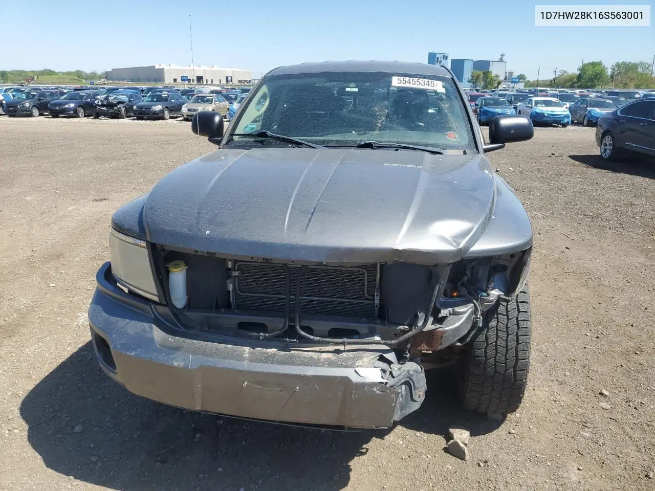 2006 Dodge Dakota Quad VIN: 1D7HW28K16S563001 Lot: 55455345