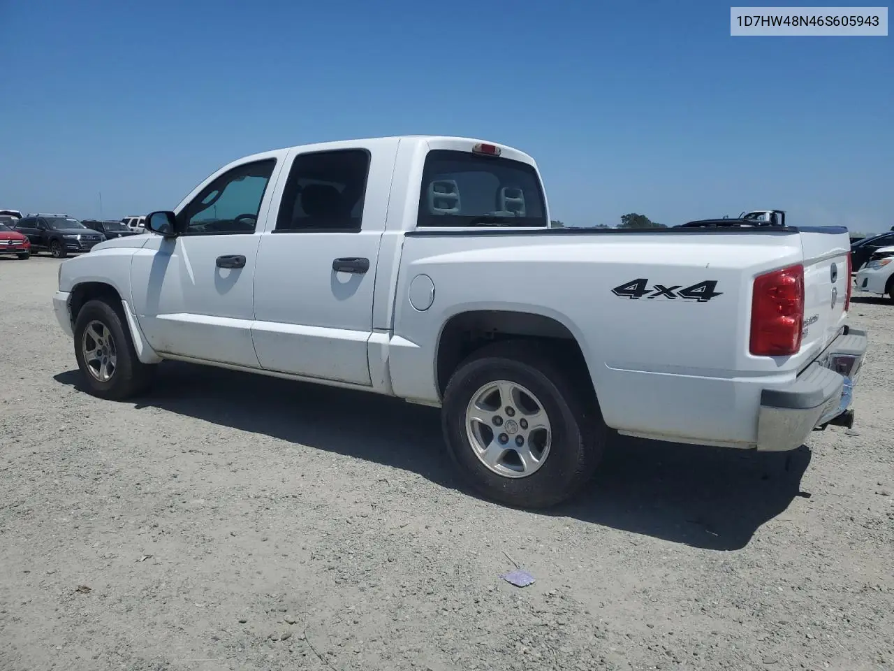 2006 Dodge Dakota Quad Slt VIN: 1D7HW48N46S605943 Lot: 55553545