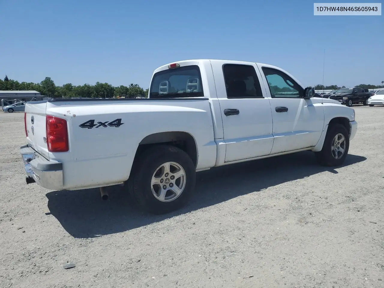 2006 Dodge Dakota Quad Slt VIN: 1D7HW48N46S605943 Lot: 55553545