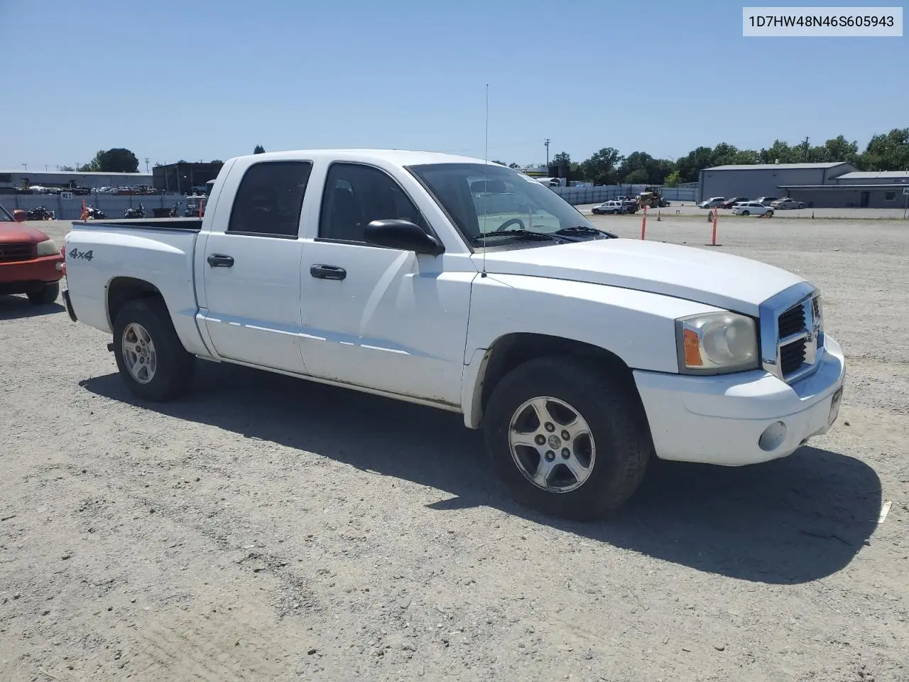 2006 Dodge Dakota Quad Slt VIN: 1D7HW48N46S605943 Lot: 55553545