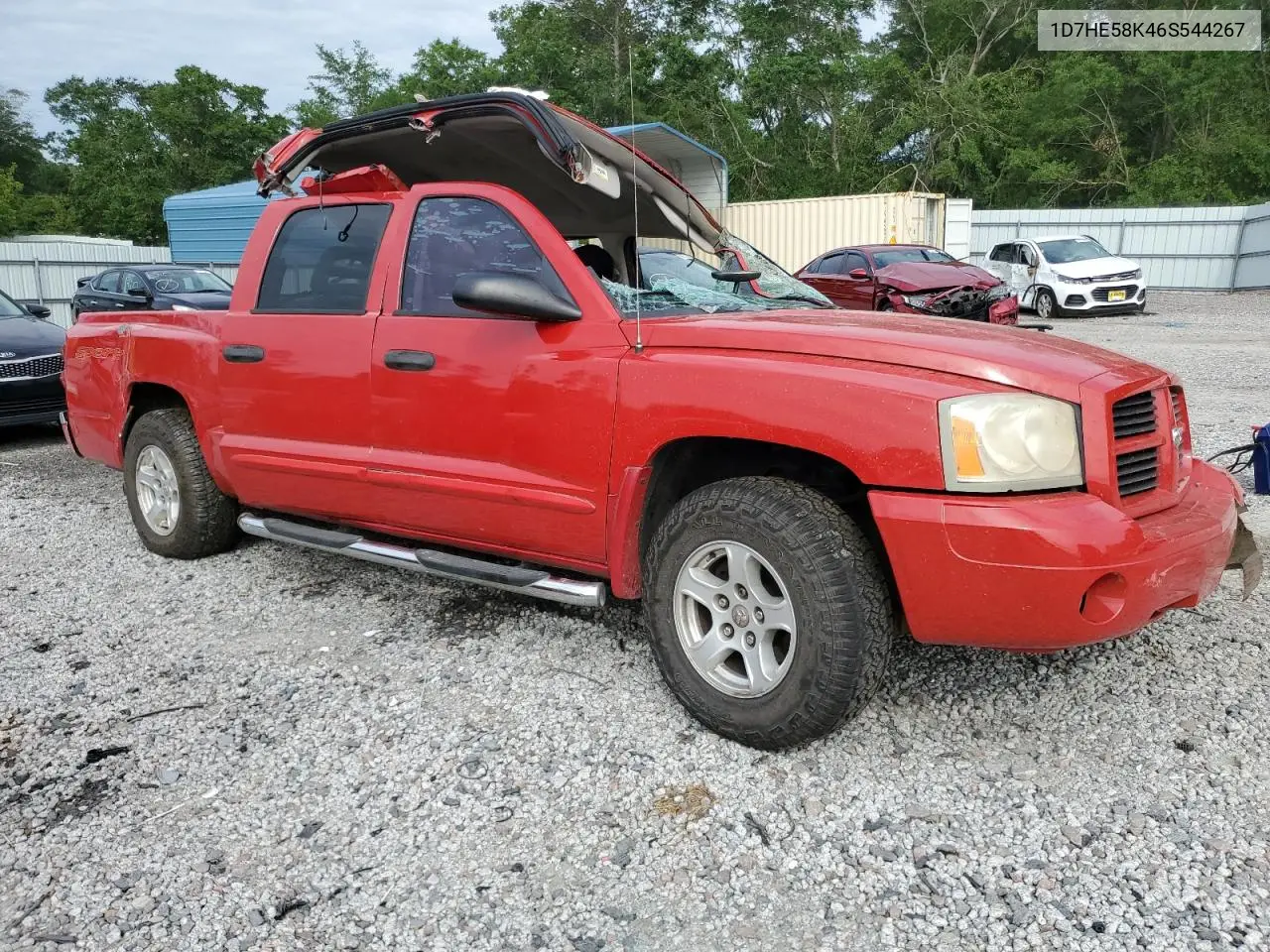 2006 Dodge Dakota Quad Laramie VIN: 1D7HE58K46S544267 Lot: 55585165